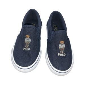 Polo by Ralph Lauren Kids Blue Bear Slip-Ons